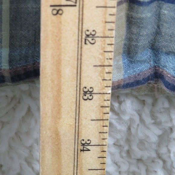 Columbia* Men's Short Sleeve Button Down Curved Hem Plaid Pocket Shirt~ Size 4X - Picture 8 of 11